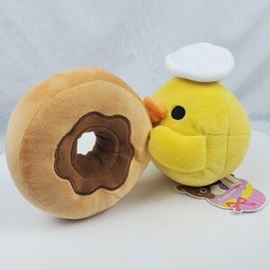 San-X Rilakkuma Kiiroitori Bird Chef Baker Donut Kawaii 8" Plush Stuffed Animal